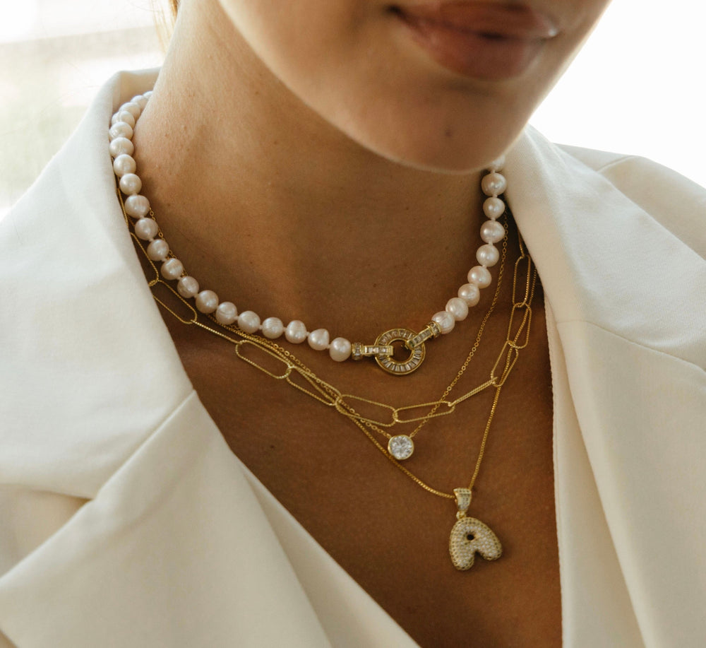 Kelly Pearl Necklace from KADOU Boutique