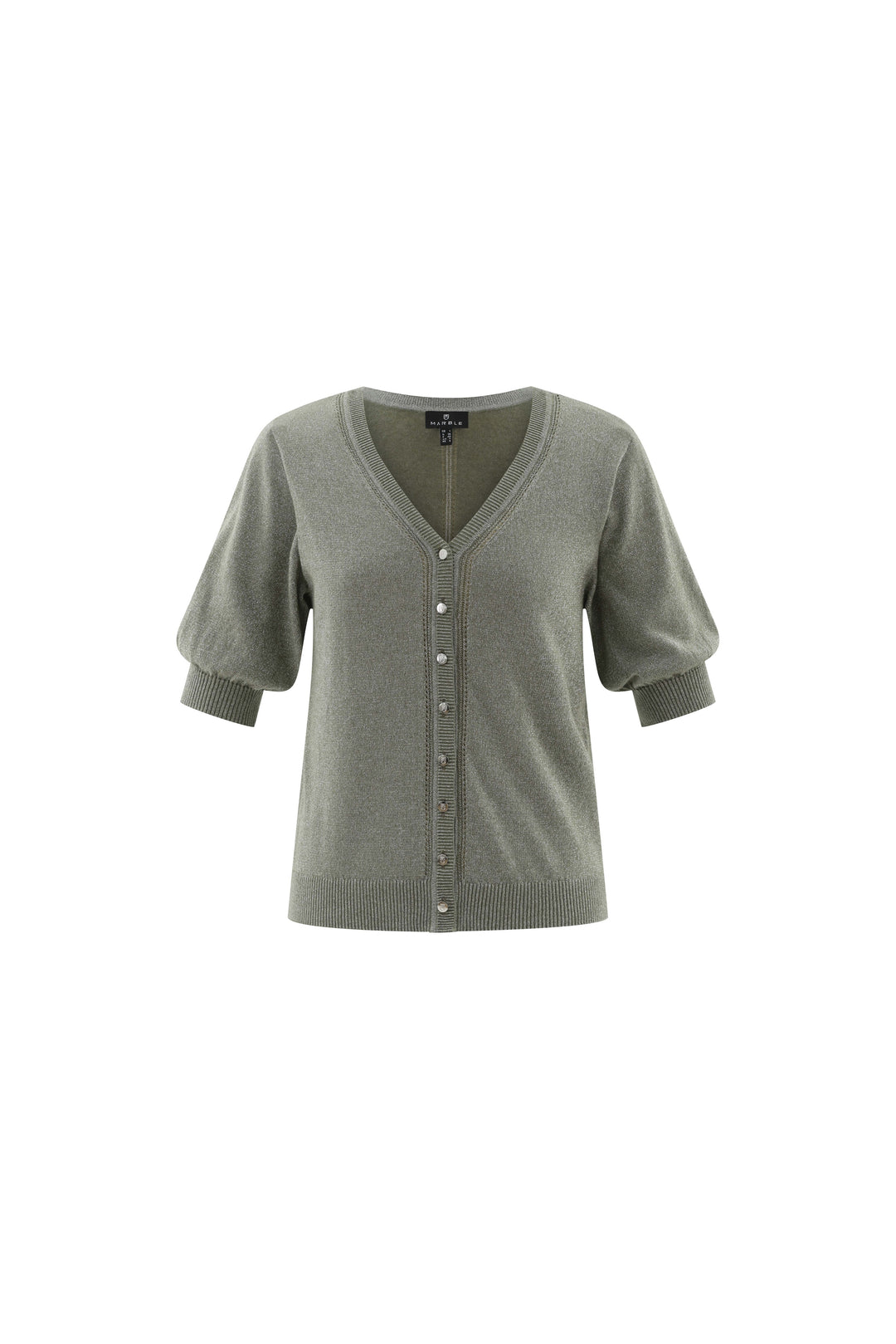 Marble Metallic Reversible Cardigan
