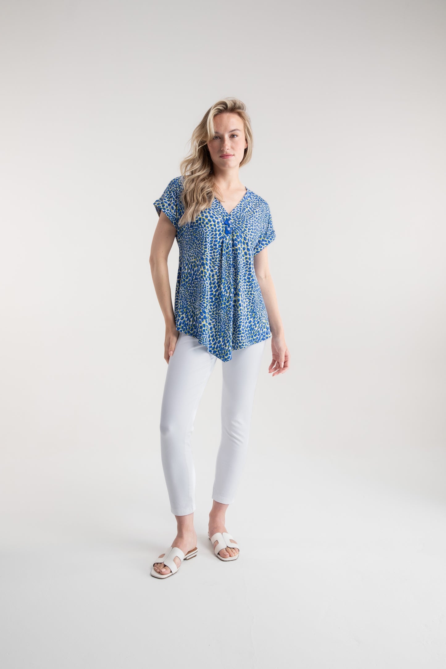 Marble V-Neck Tunic