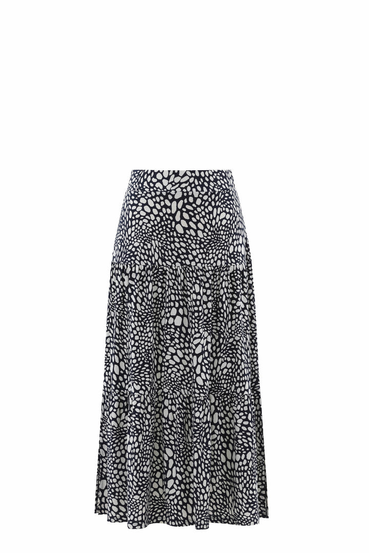 Marble Tiered Midi Skirt