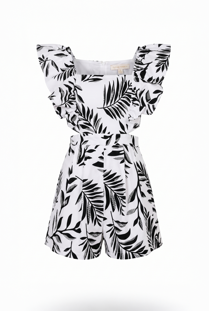 Aurora Stretch Twill Romper from KADOU Boutique