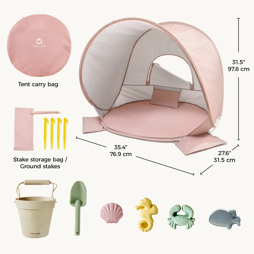 Tiny Land® One-Stop Beach Toy &amp; Tent Set