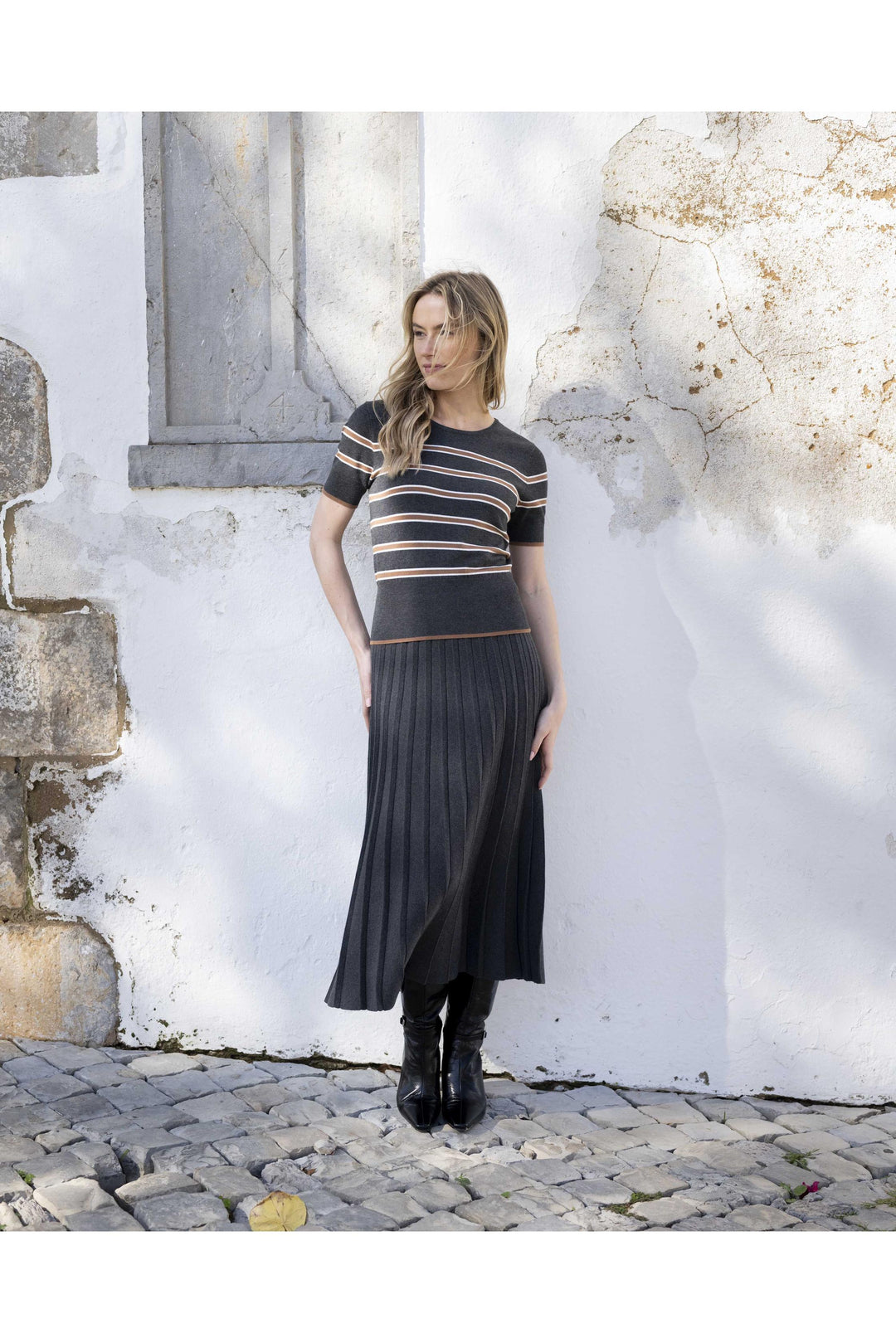 Short Sleeve Striped Top