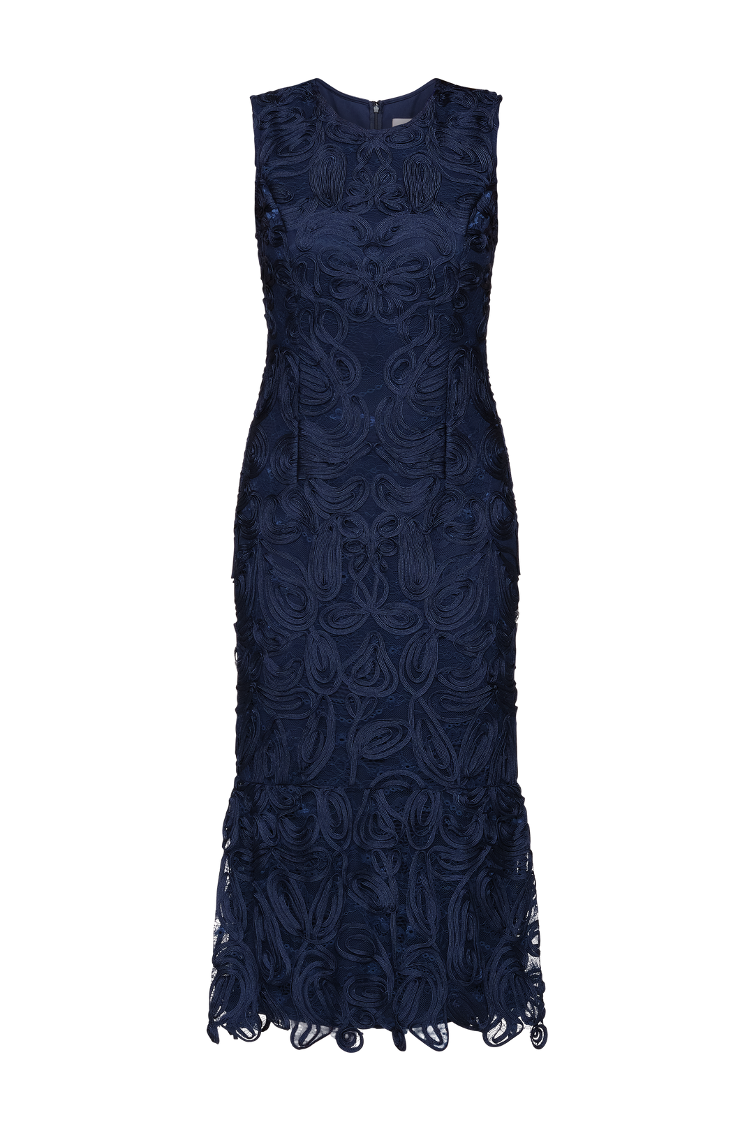 Meli Soutache Tea Length Dress