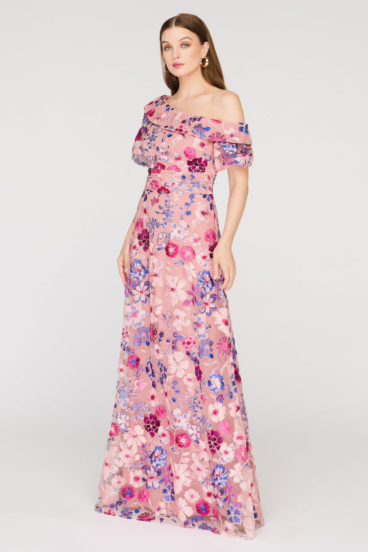 Marigold Floor Length Gown from KADOU Boutique