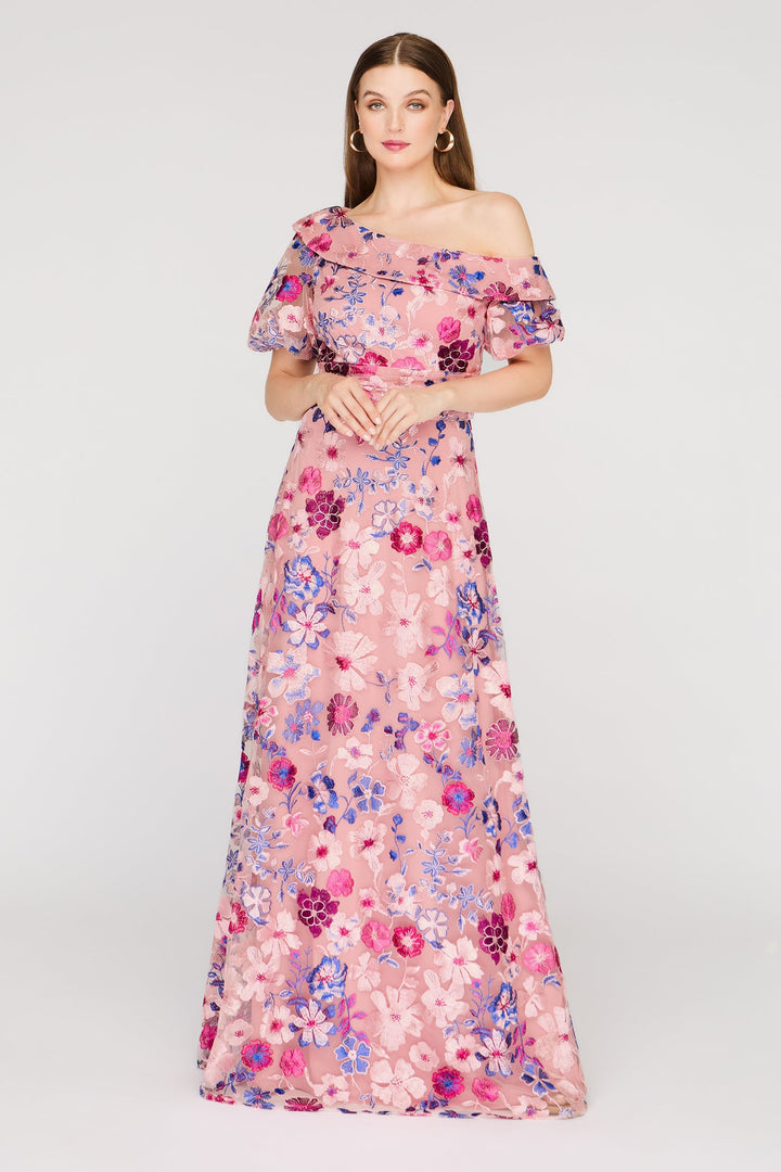 Marigold Floor Length Gown from KADOU Boutique
