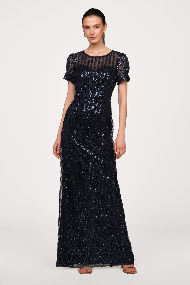Ivetta Column Gown from KADOU Boutique
