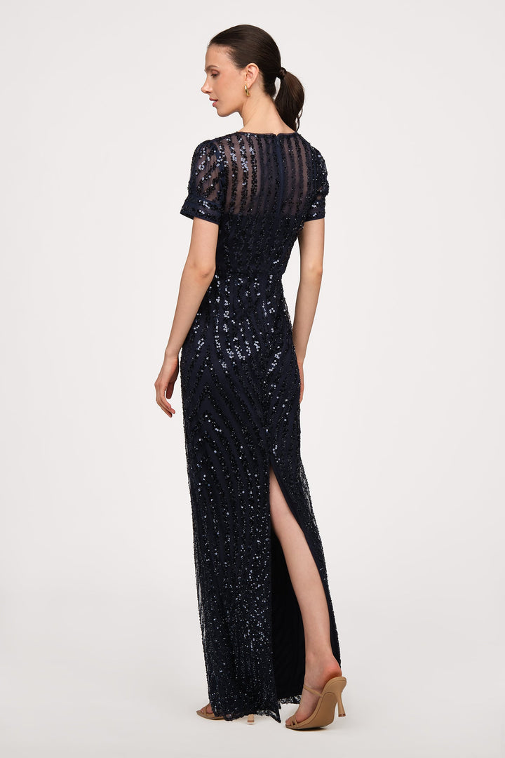 Ivetta Column Gown from KADOU Boutique