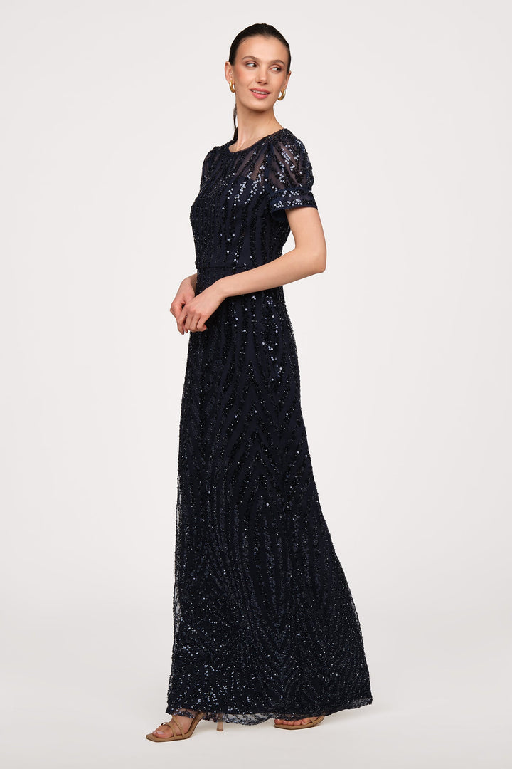 Ivetta Column Gown from KADOU Boutique