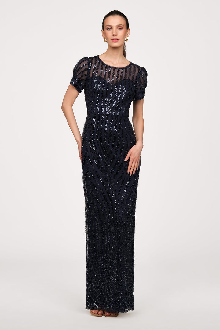 Ivetta Column Gown from KADOU Boutique