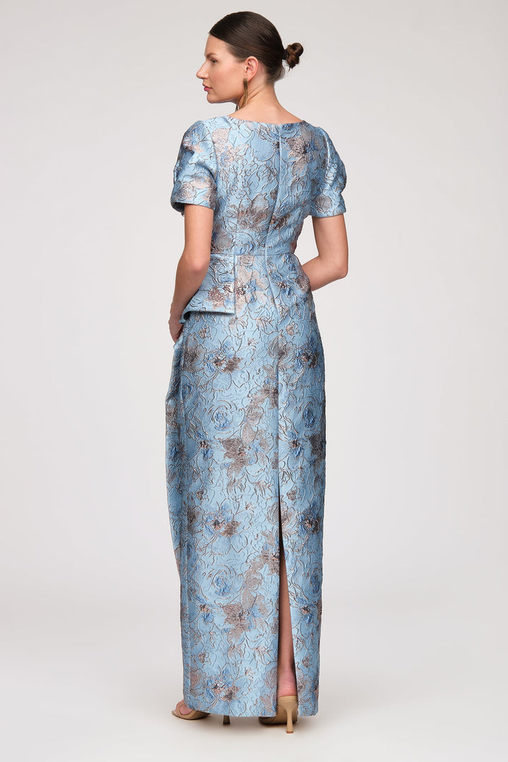Daria Cascade Column Gown from KADOU Boutique