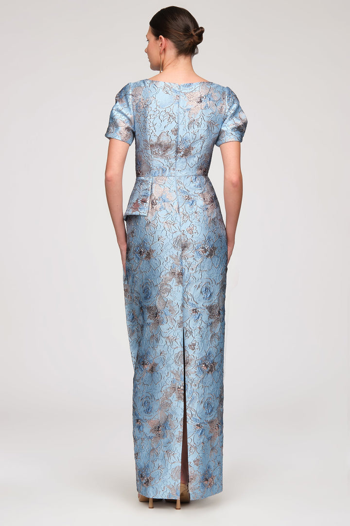 Daria Cascade Column Gown