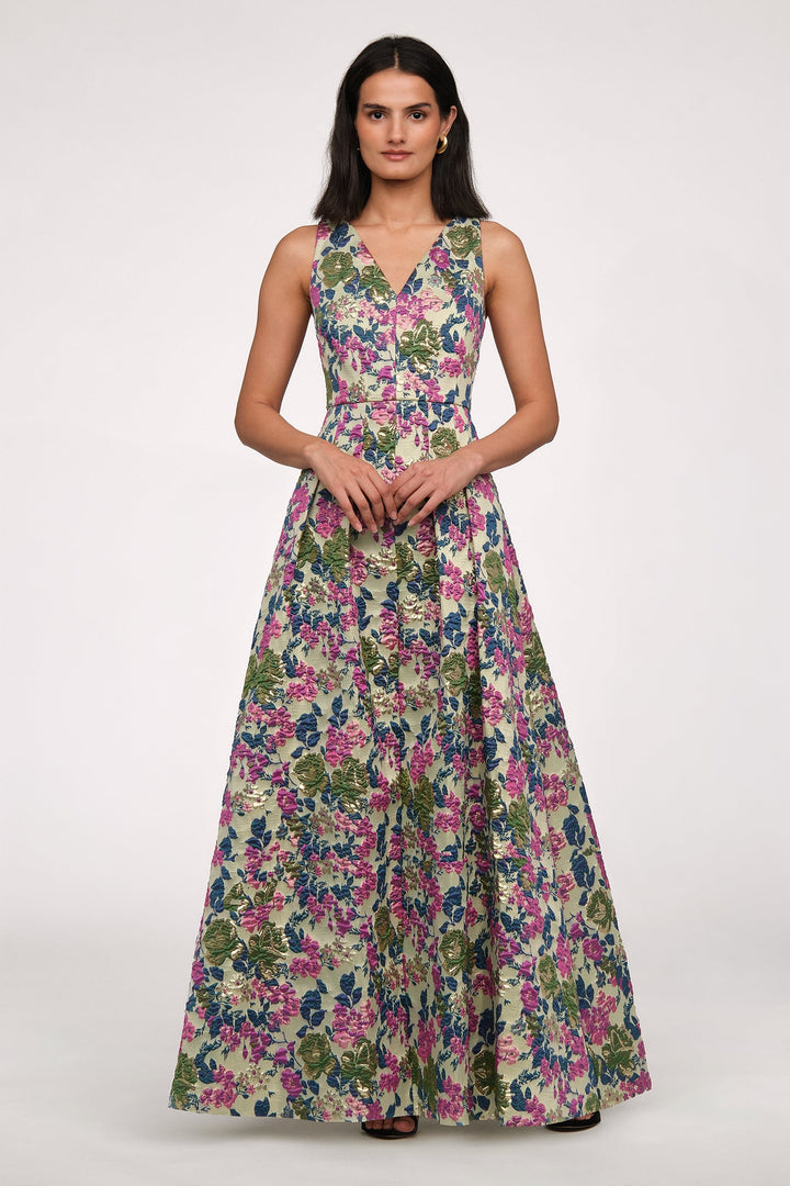 Madge V Neckline Gown from KADOU Boutique