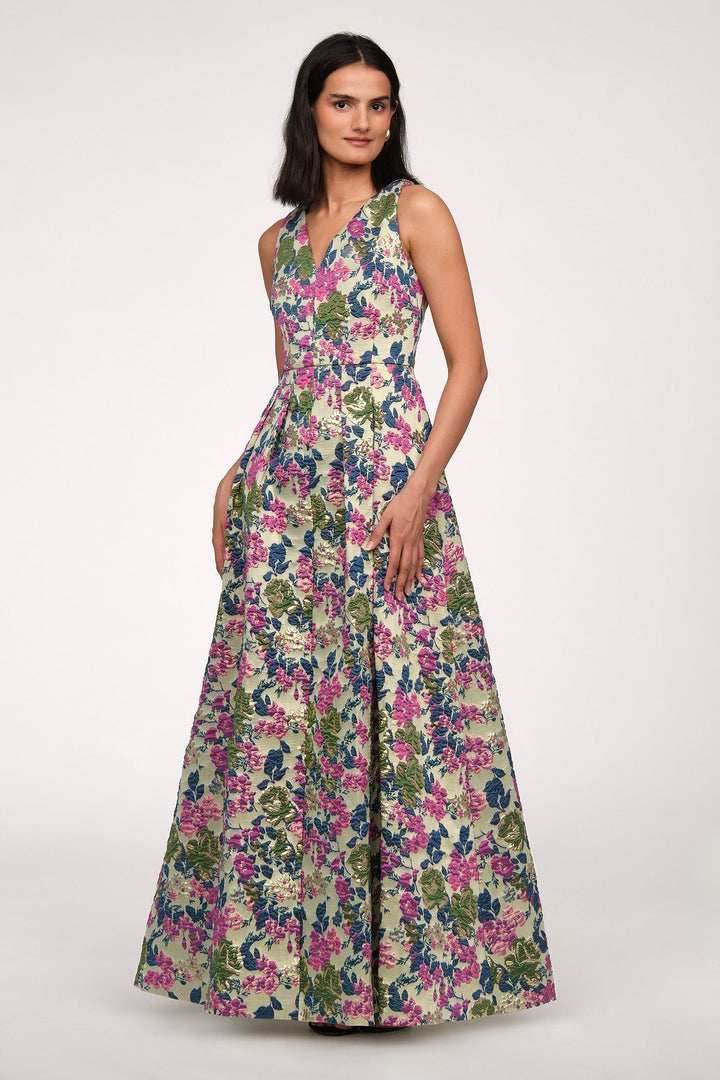 Madge V Neckline Gown from KADOU Boutique