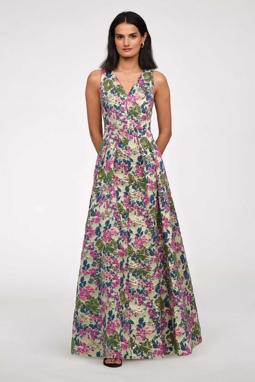 Madge V Neckline Gown