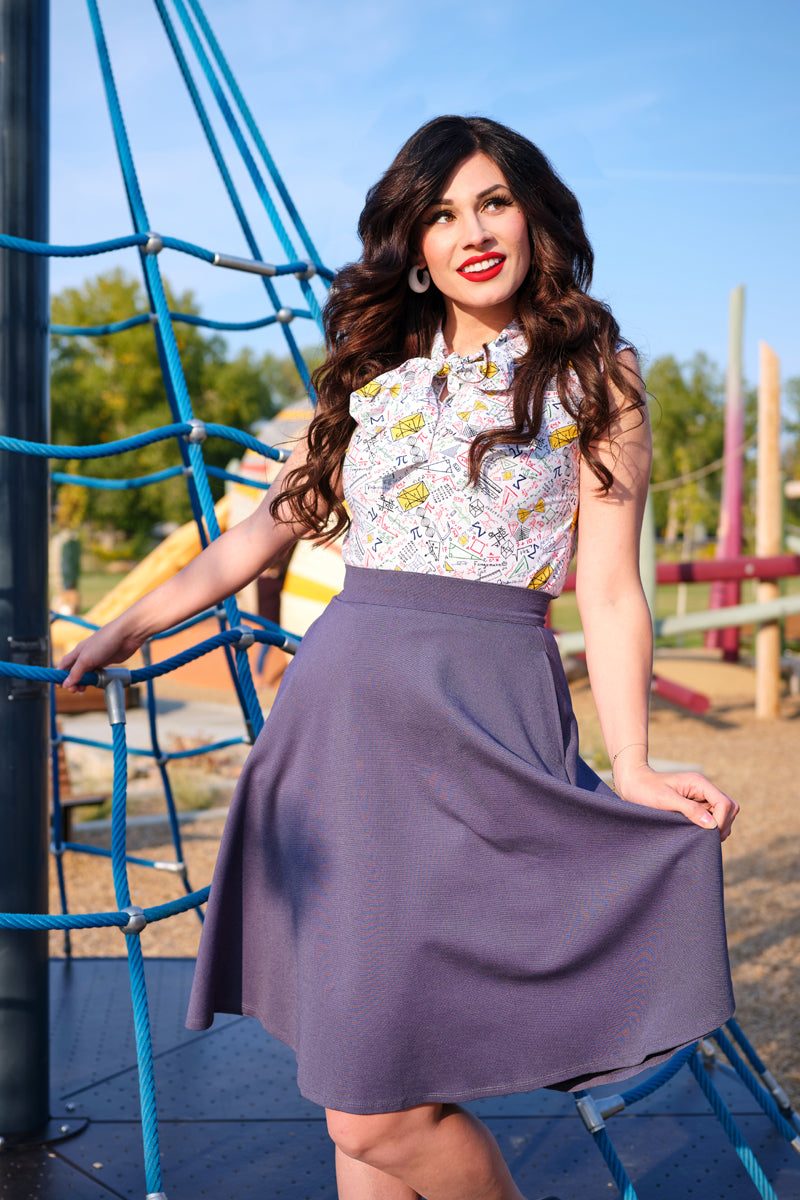 Math Rules Bow Top - Plus Sizes Only from KADOU Boutique