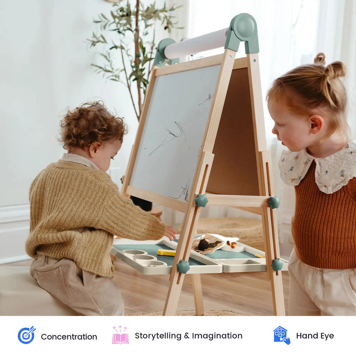 Tiny Land® Pink Magnitales Easel &amp; Paper Roll Set