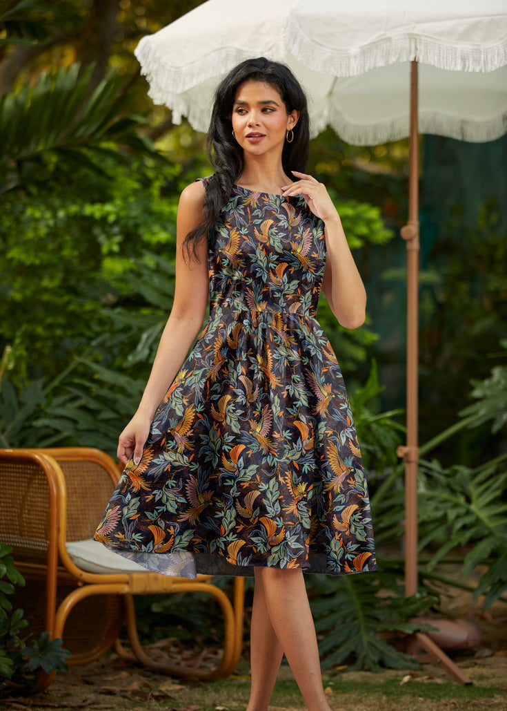 Birds of a Feather Vintage Dress from KADOU Boutique