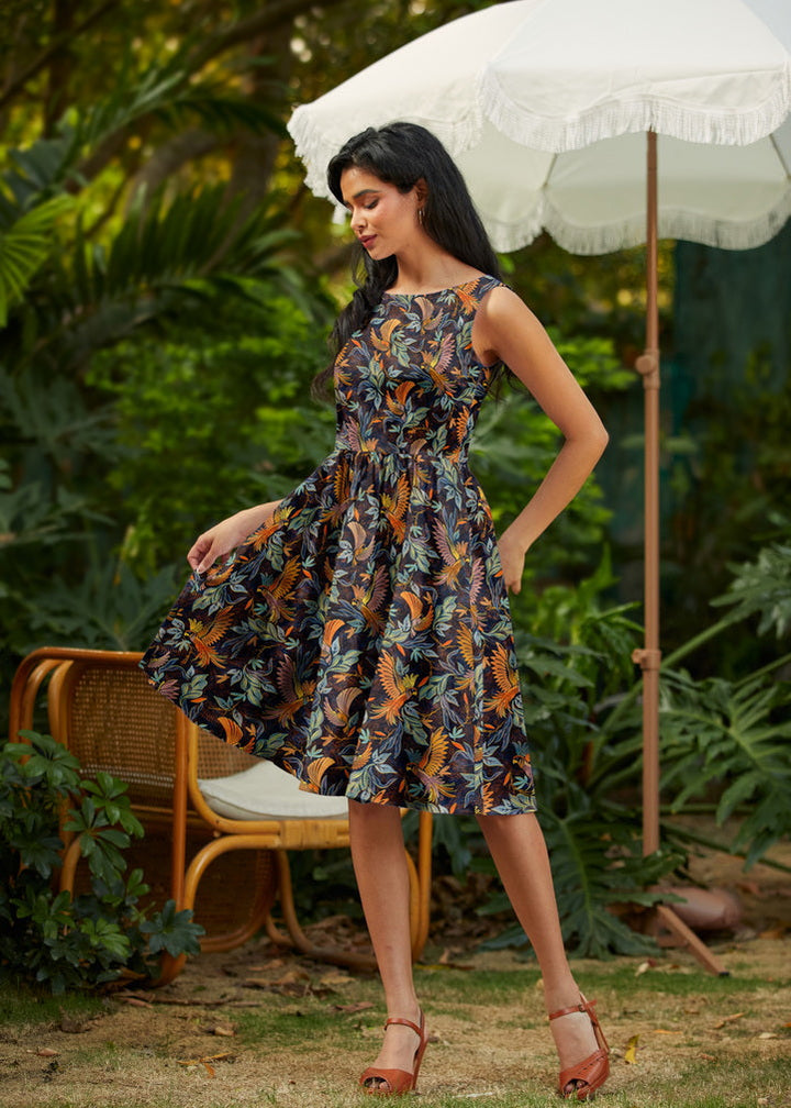 Birds of a Feather Vintage Dress from KADOU Boutique