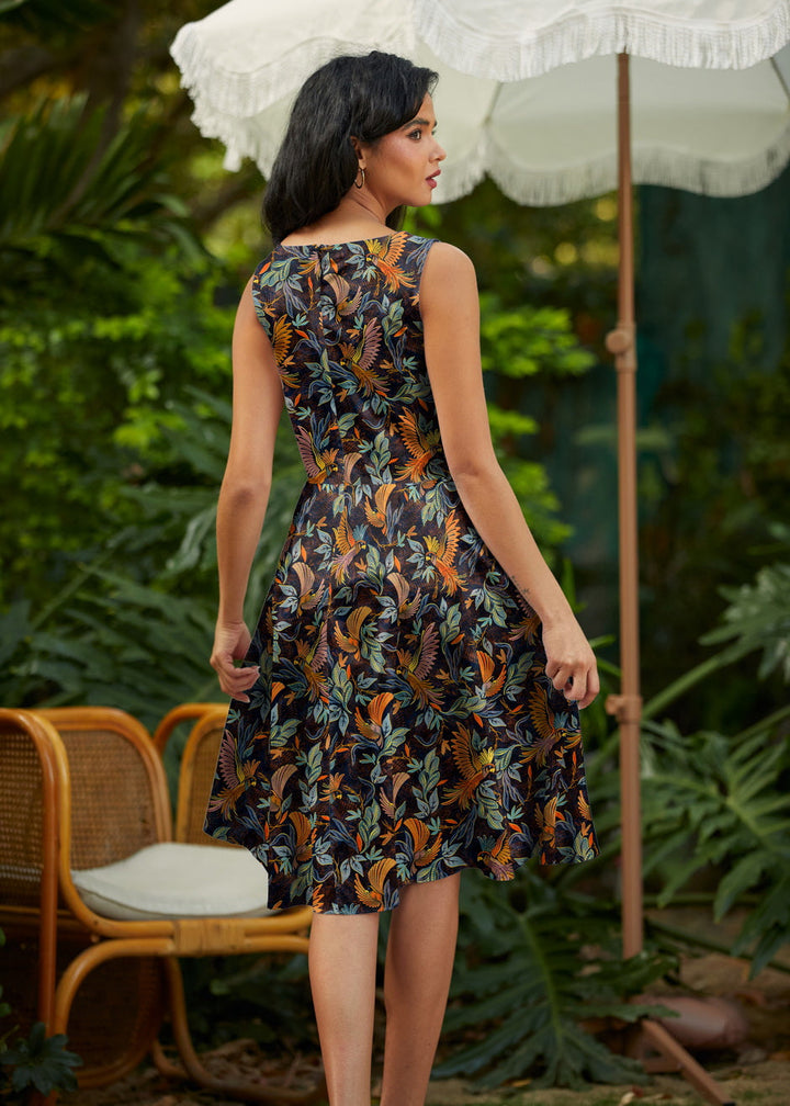 Birds of a Feather Vintage Dress from KADOU Boutique