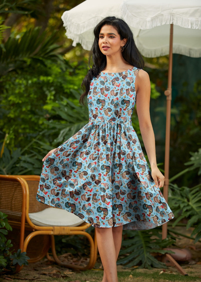 Chicken Vintage Dress from KADOU Boutique