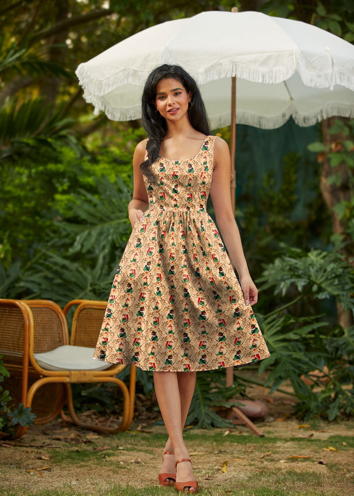 Woodland Scout Fit &amp; Flare Dress