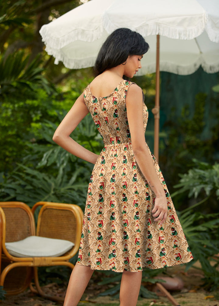 Woodland Scout Fit &amp; Flare Dress