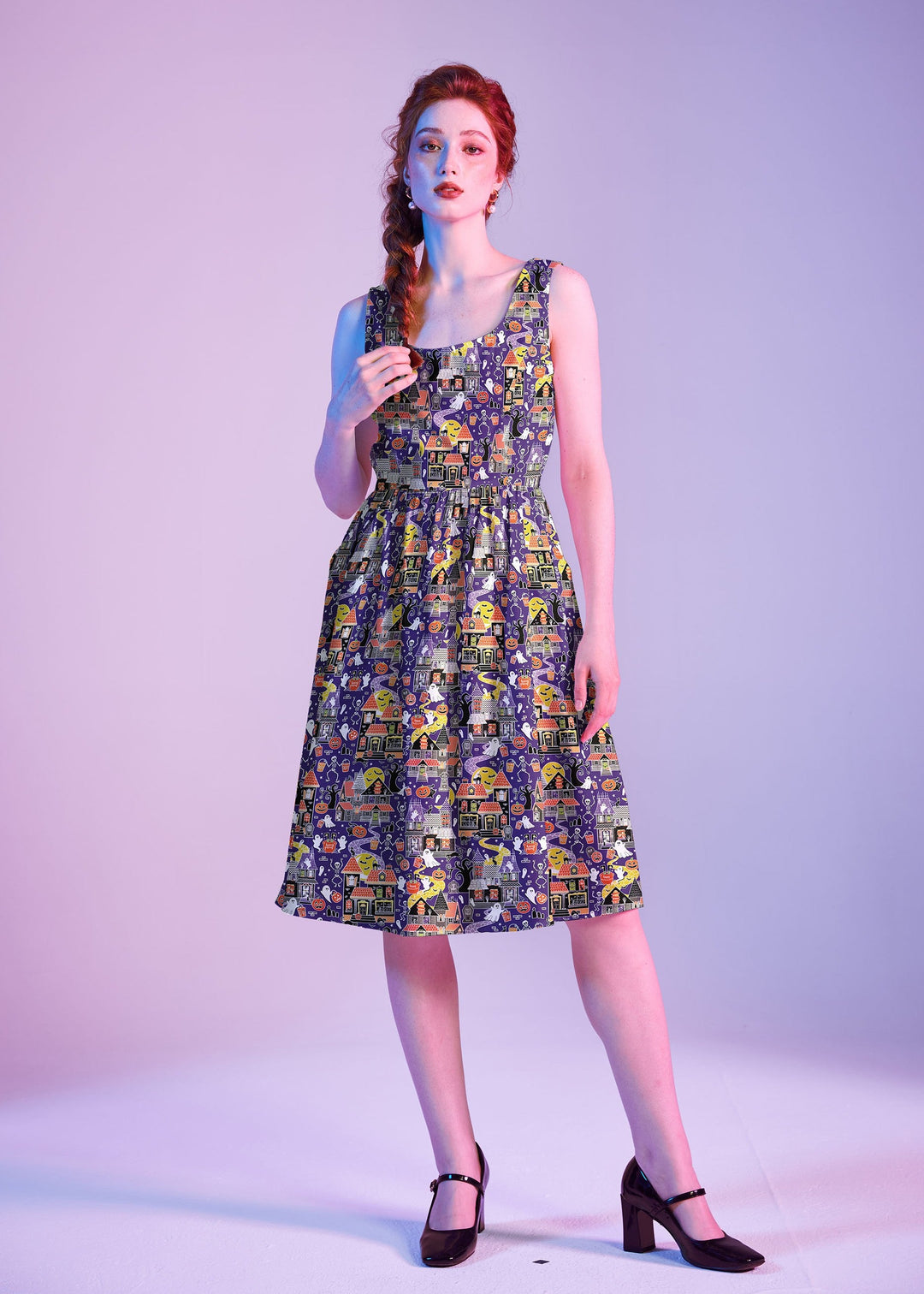 Glow in the Dark Haunted House Fit &amp; Flare Dress