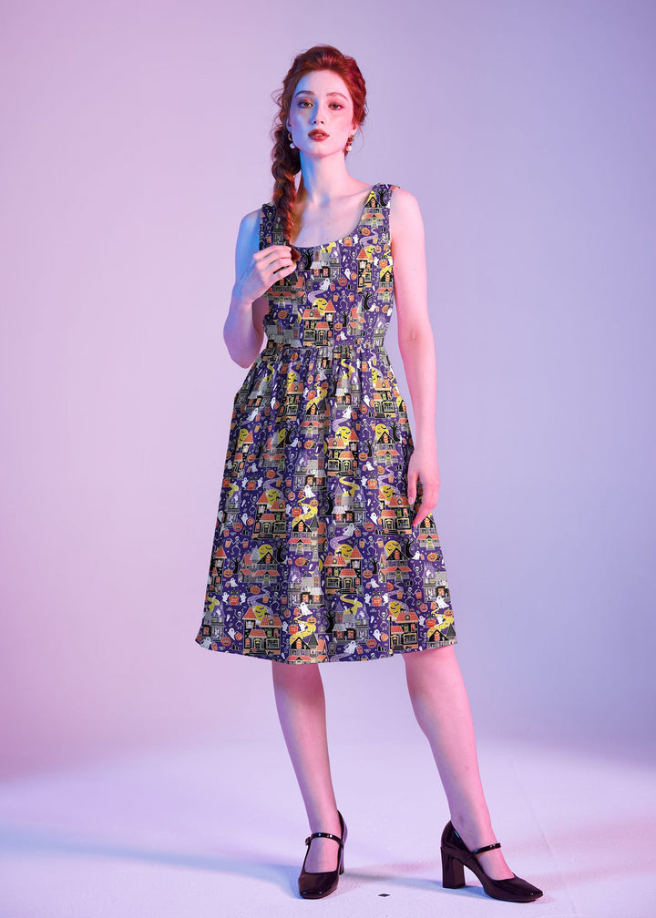 Glow in the Dark Haunted House Fit &amp; Flare Dress
