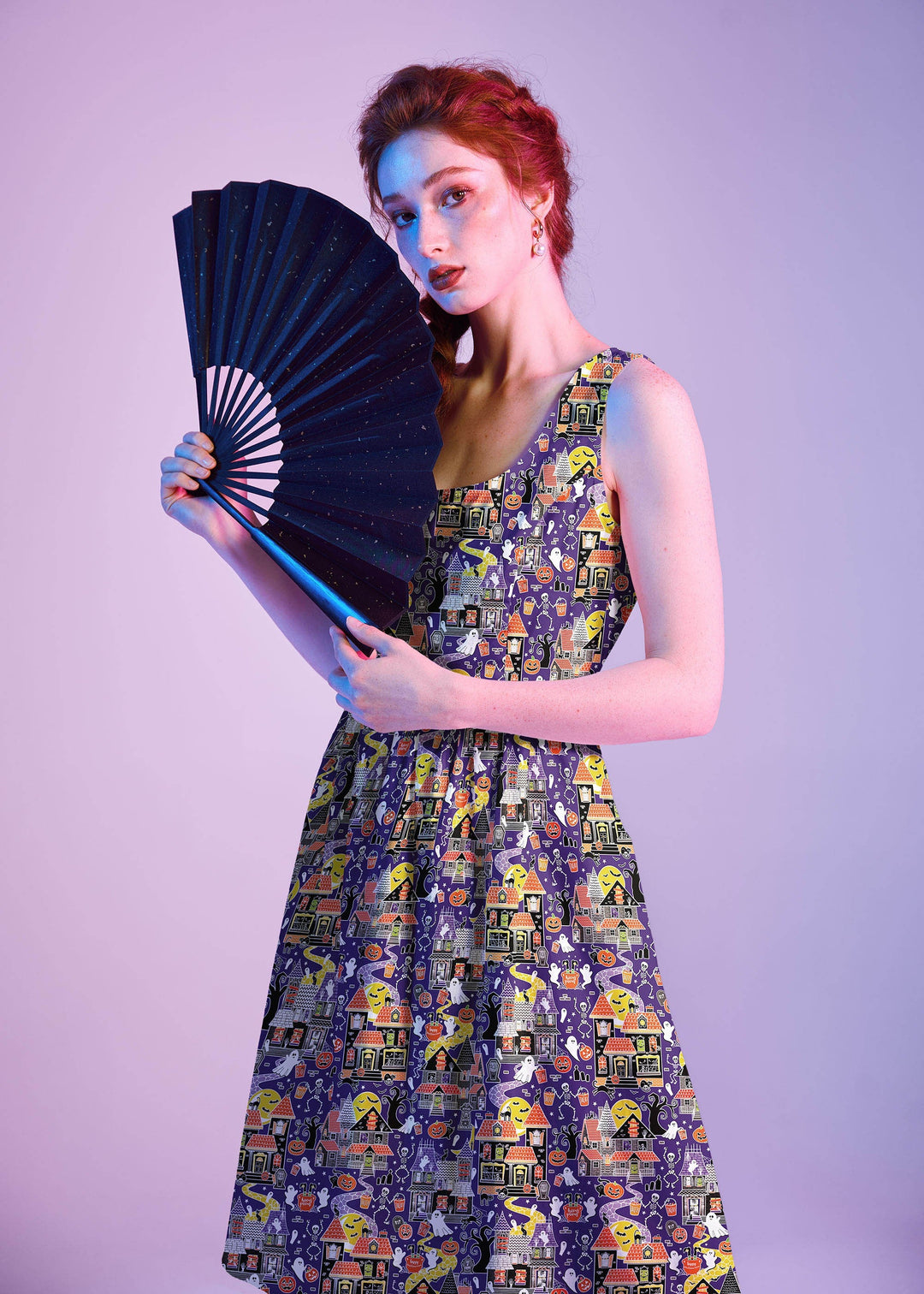 Glow in the Dark Haunted House Fit &amp; Flare Dress
