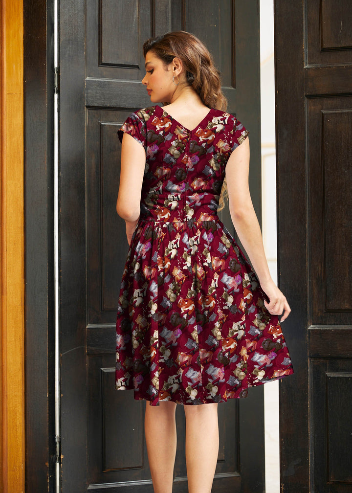 Movie Theater Cats Greta Dress from KADOU Boutique