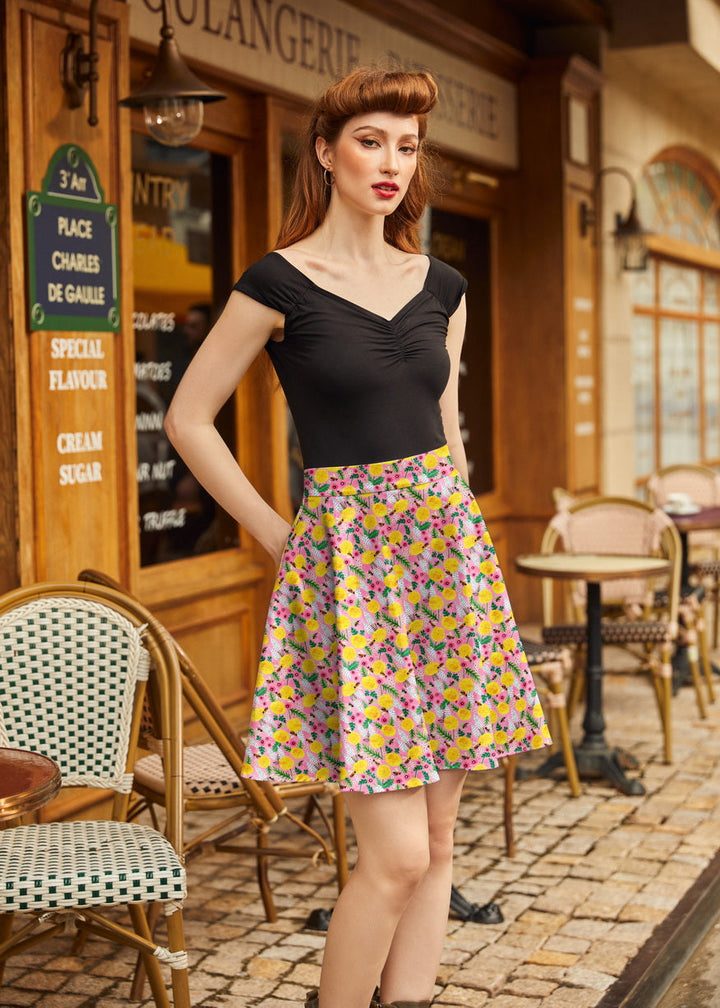 Bees &amp; Dandelions Skater Skirt from KADOU Boutique
