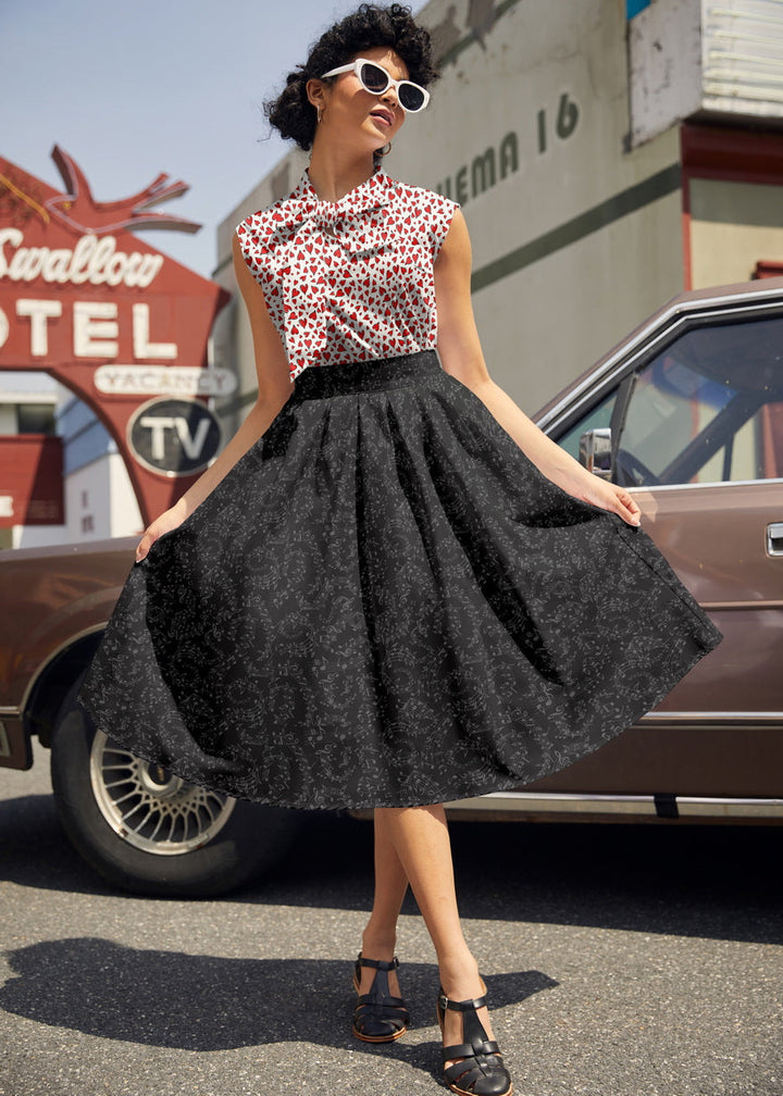Music Notes Doris Skirt from KADOU Boutique