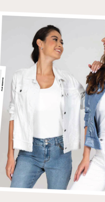 Linen Blend Foil Jacket
