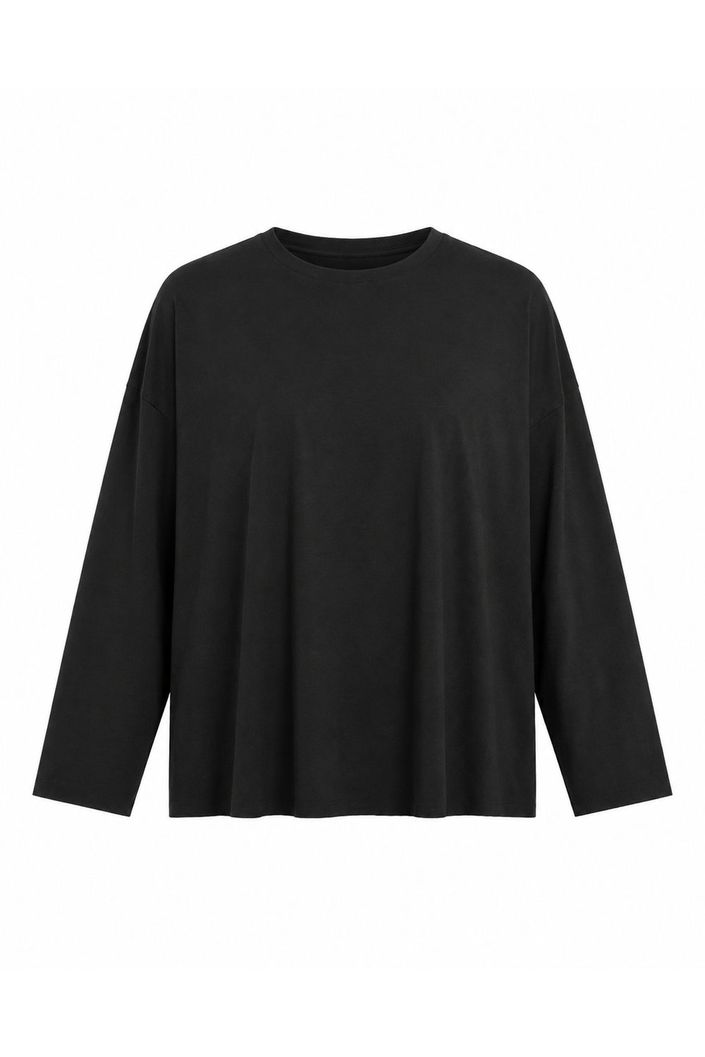 Pima Cotton Luxury Boxy T-Shirt - Black from KADOU Boutique