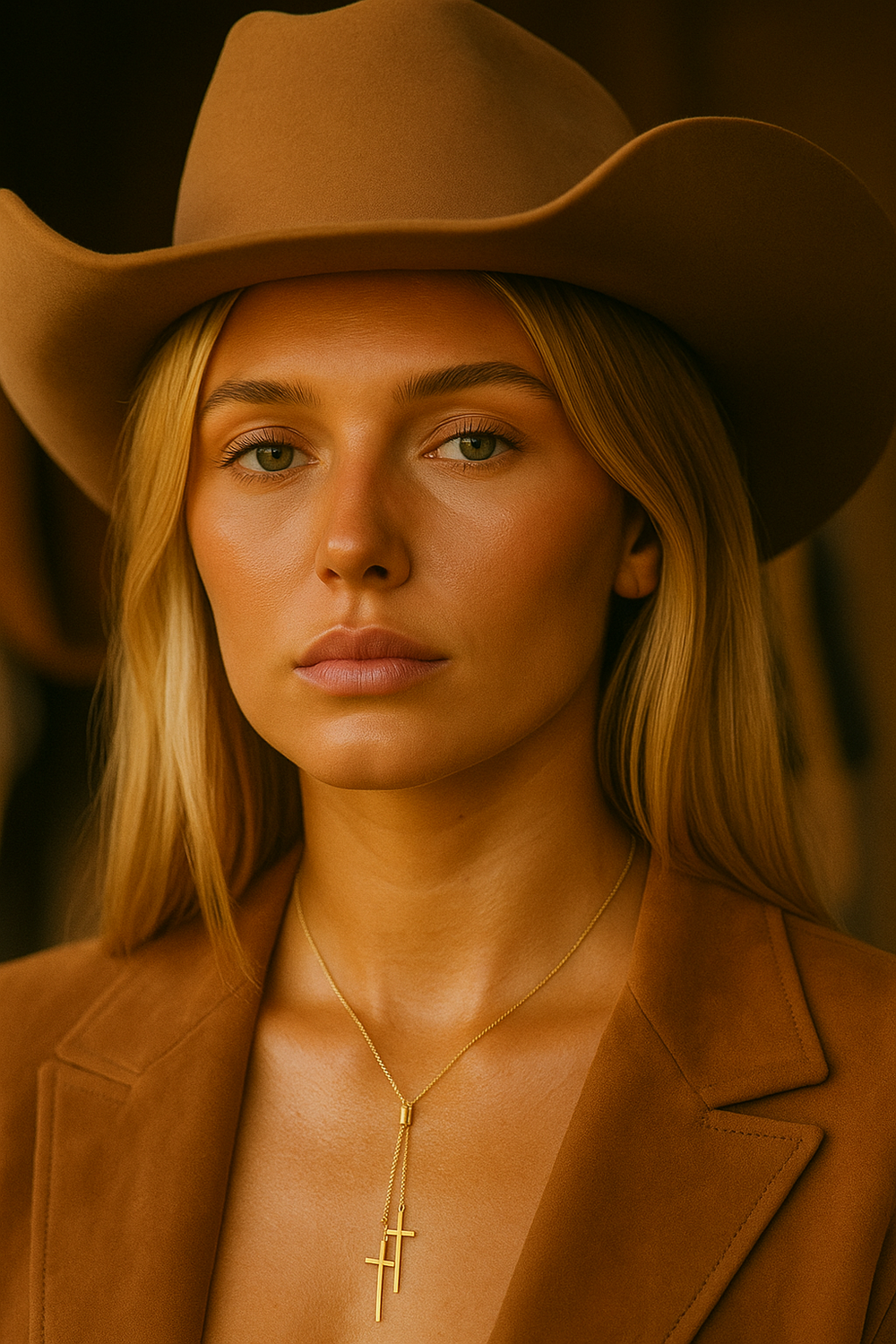 Lariat Double Cross from KADOU Boutique