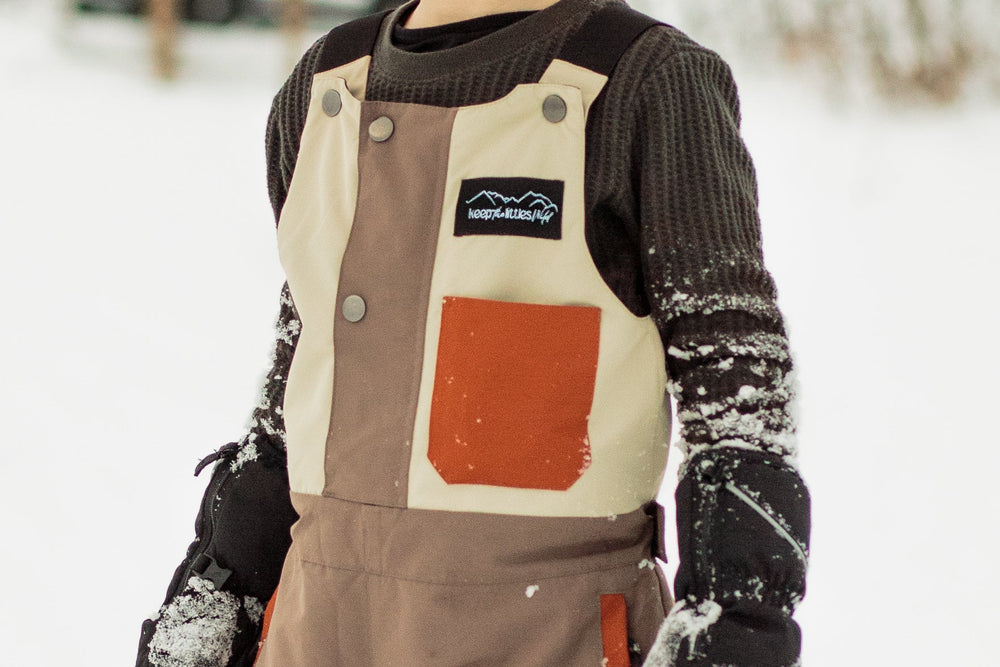 Waterproof Snow Bib for Youth and Toddler from KADOU Boutique