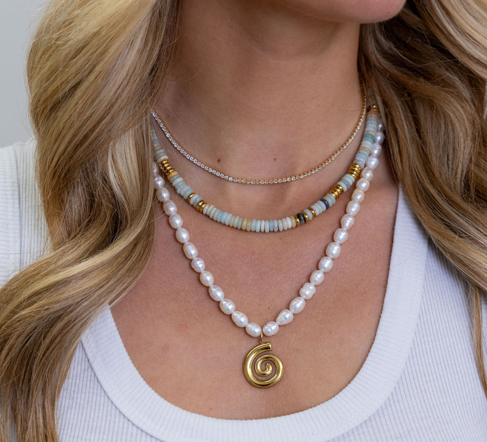 Marcelle Pearl Necklace from KADOU Boutique