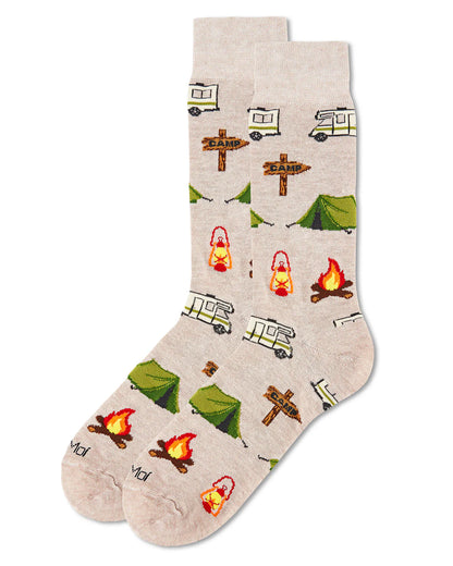 Happy Camper Bamboo Men’s Crew Socks