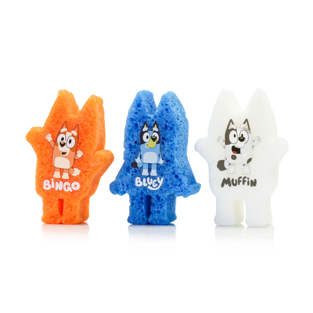 Bluey Body Wash Infused Buffer Gift Set from KADOU Boutique