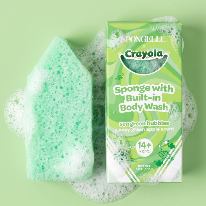 Sea Green Bubbles Body Buffer | Crayola from KADOU Boutique