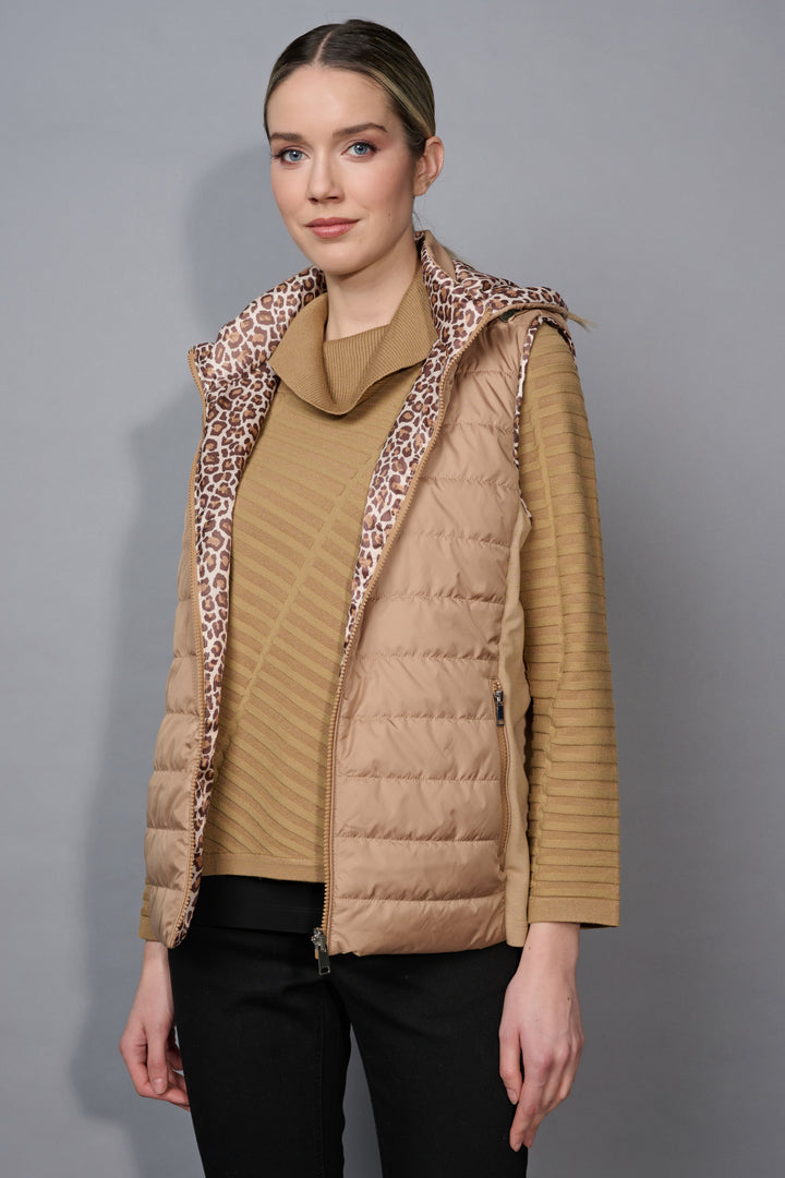 Picadilly Animal Print Reversible Vest