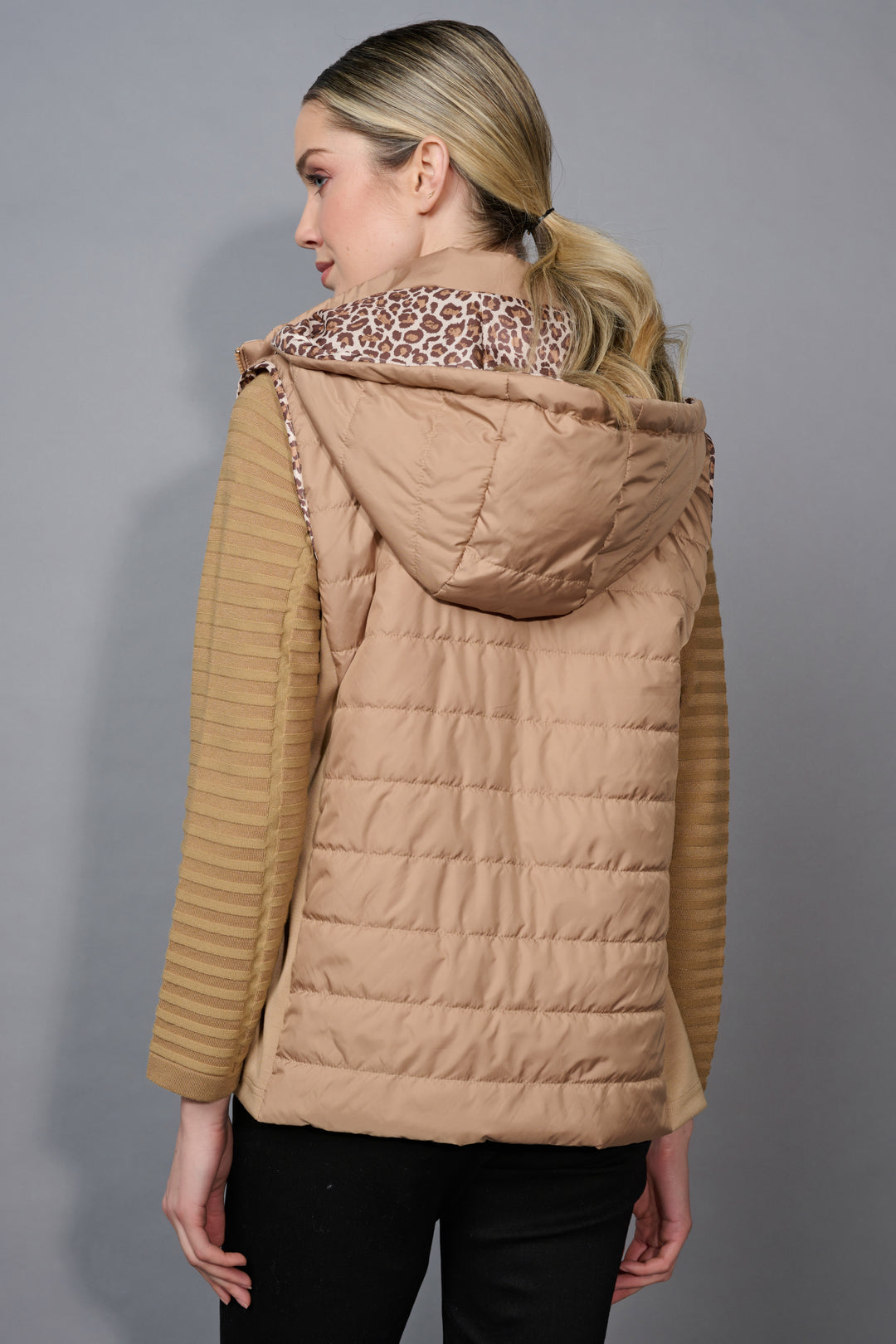 Picadilly Animal Print Reversible Vest