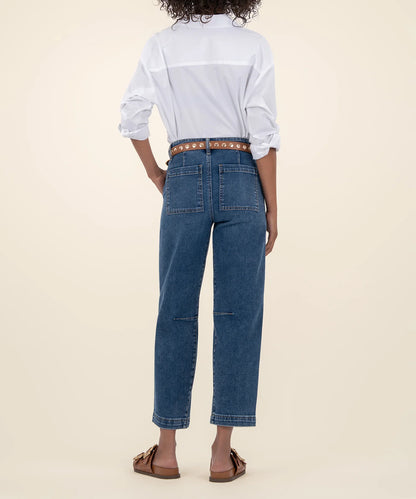Ashton Wide Leg Barrel Medium Wash Jeans