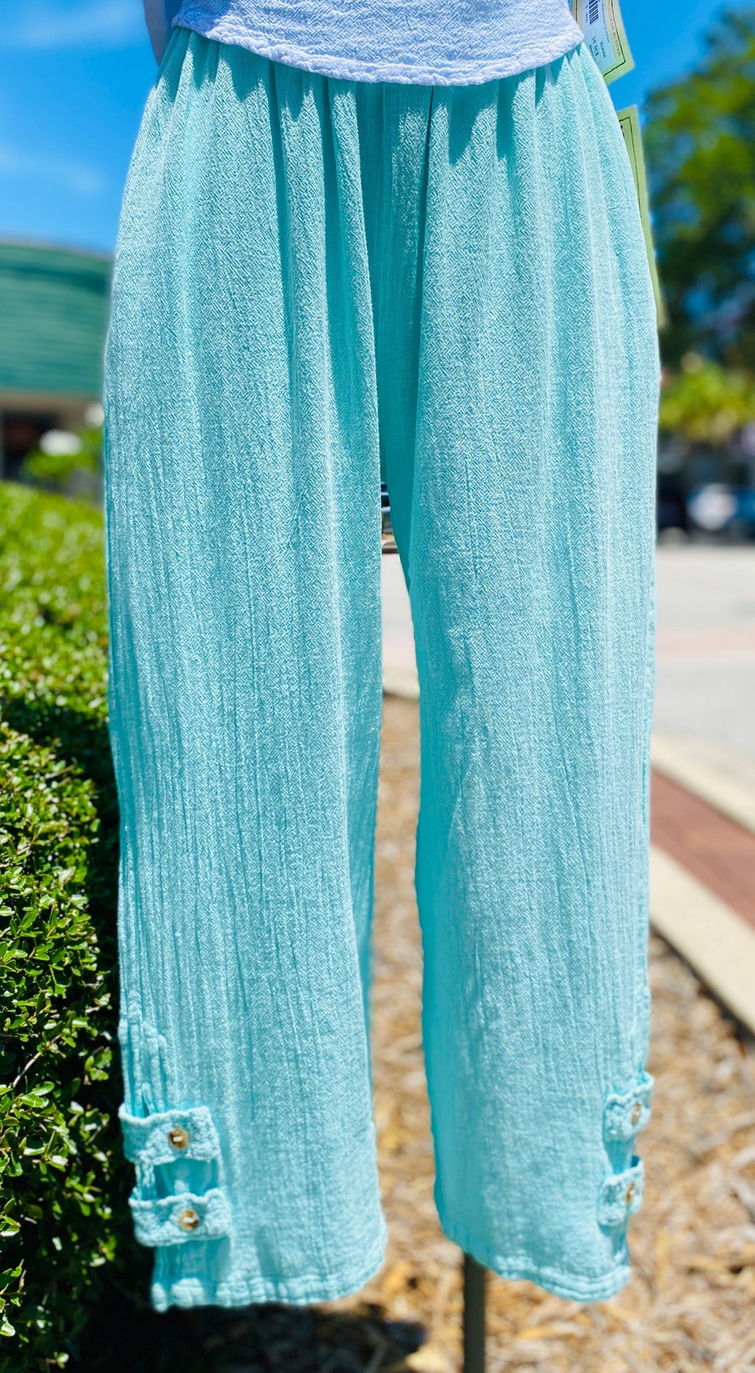 Serena Pant 100% Cotton Gauze Floods with Pockets! from KADOU Boutique
