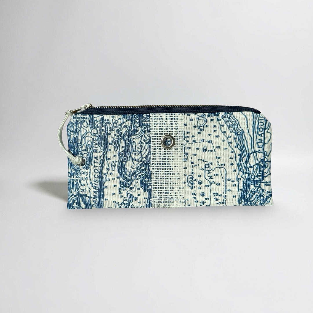 Boothbay Harbor Chart mini clutch from KADOU Boutique