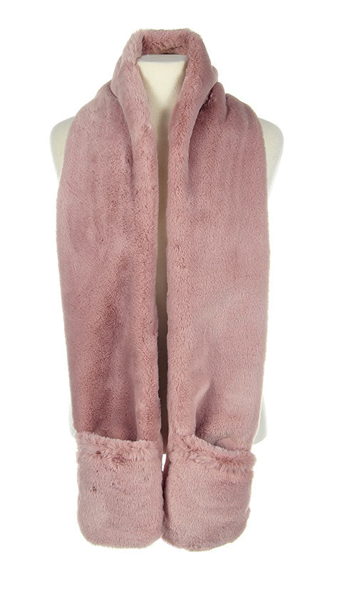 Plush Scarf with Pockets - Solid
