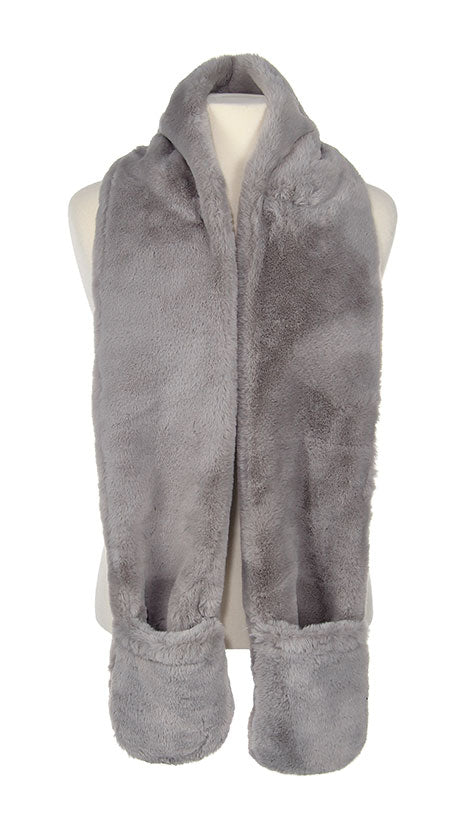 Plush Scarf with Pockets - Solid