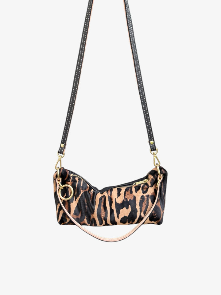 Baby Blair Shoulder Bag, Leopard Print Hair-On Hide-Available for Pre-Order