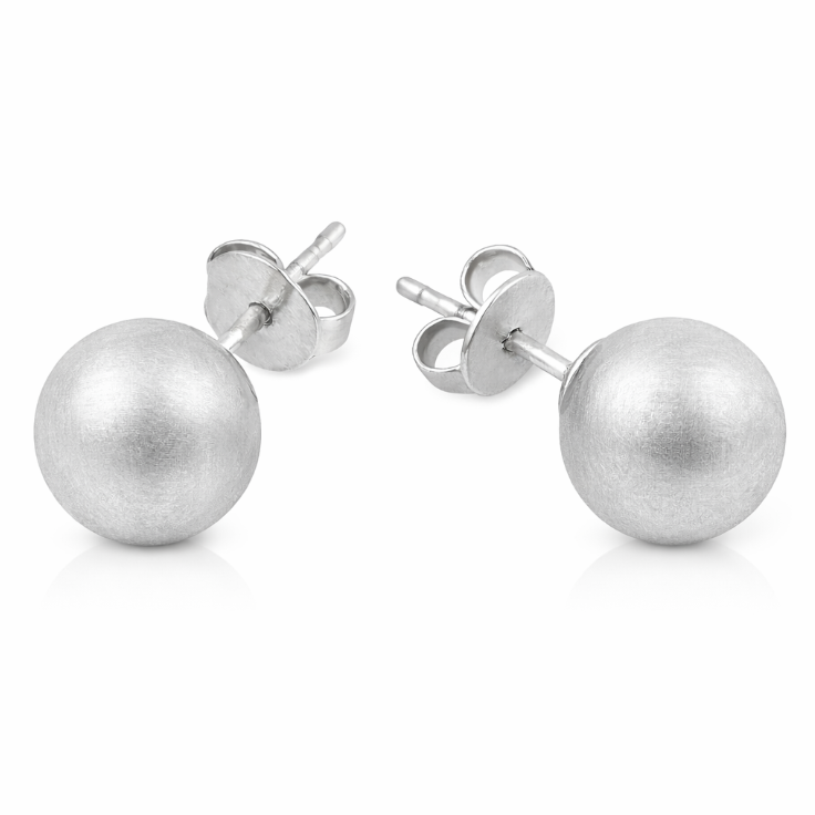 Brushed Allie Bead Stud from KADOU Boutique